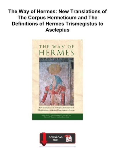 the ways of hermes pdf|the asclepius PDF.